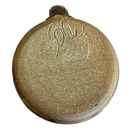 Studio Art Pottery Mugs Pair 2 Colorful Glaze Artist Signed Purple Red - Picture 5 of 7